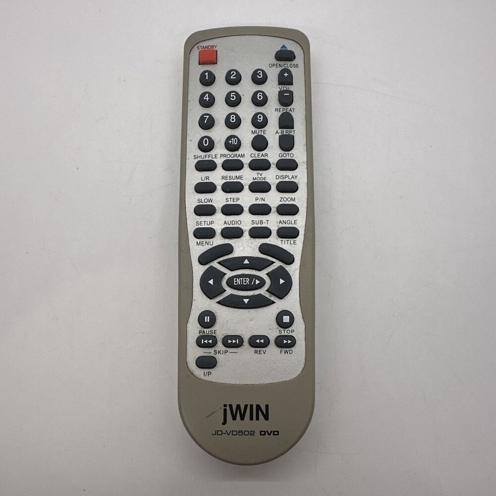 JWIN DVD JD-VD502 Remote Control Original Tested Clean Working